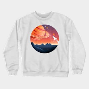 Space Rocket Crewneck Sweatshirt